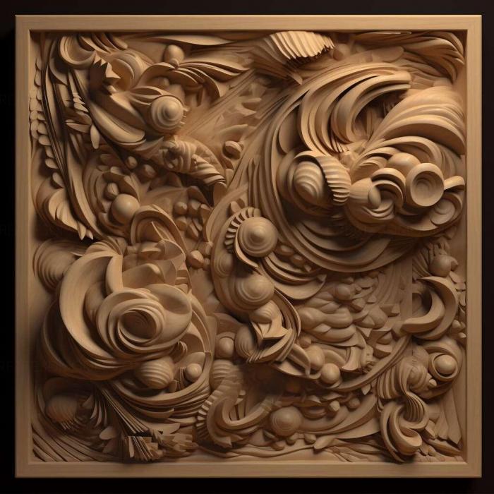 نموذج ثلاثي الأبعاد لآلة CNC 3D Art 